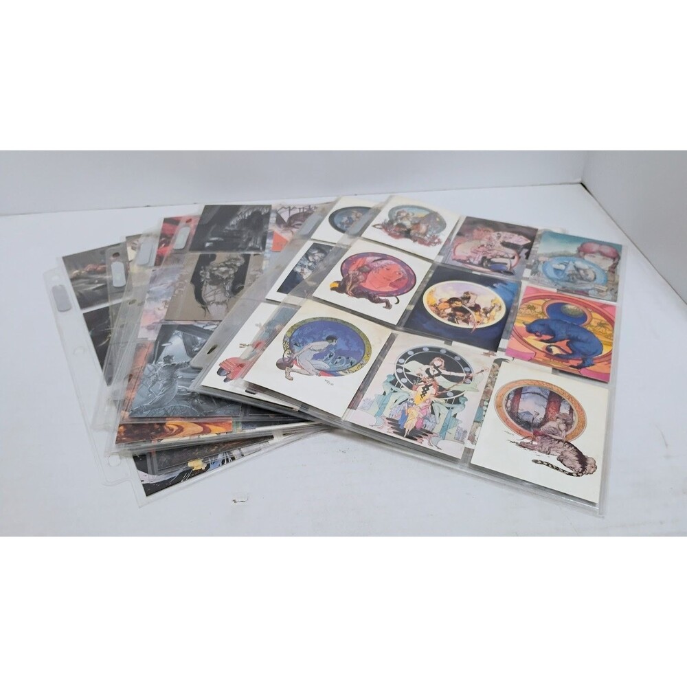 1994 FPG MICHAEL KALUTA FANTASY ART CARD BASE SET 1-90 & CHASE SET MS1-MS5